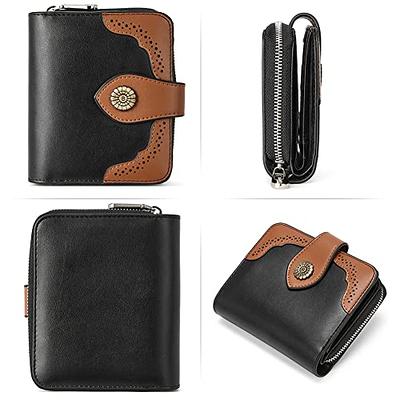 BOSTANTEN Women's RFID Blocking Leather Wallet