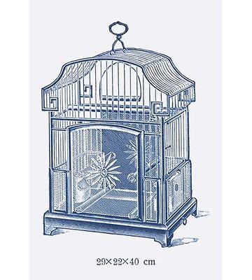 Jaden 62 Steel Victorian Top Hanging Bird Cage Stand with Tray