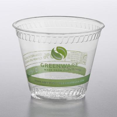 Fabri-Kal GC9OF Greenware 9 oz. Compostable Clear Customizable