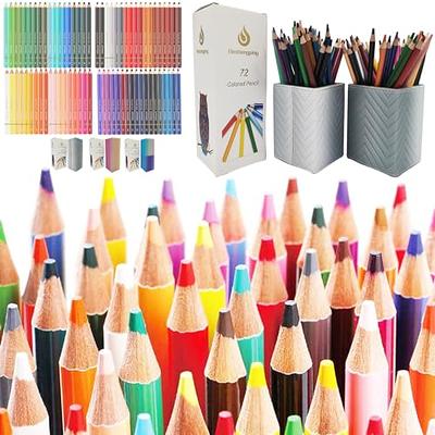 LBW Colored Pencils Oil Pencils Coloring Pencils Drawing Pencils Soft Cores  Colored Pencils for Adult Coloring Books Kids Artists Beginners (72)