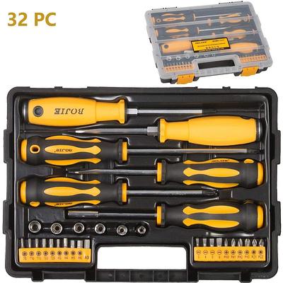  Precision Screwdriver Set, SHOWPIN 46 in 1 Laptop Screwdriver  Kit with T5 T6 T8 T10 Torx Bit Set, Electronics Tool Kit Compatible for  Game Console, iPhone, Cell Phone, PC, and Computer