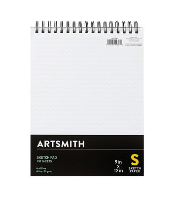 9 x 12 White 130 Sheet Sketch Pad by Artsmith