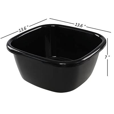 Sterilite 18 Quart Black Dishpan