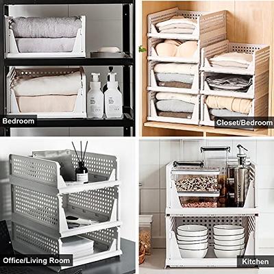 Stackable Closet Bin Set with Drawers