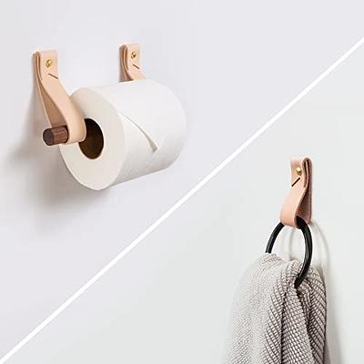 NearMoon Bath Toilet Paper Holder+ Hand Towel Holder, 2 Pieces Bathroom  Hardware Set- Premium 304 Stainless Steel Toilet Roll Holder and Towel Rack