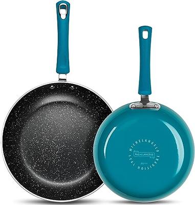 Goodful Ceramic Nonstick 2 Piece Frying Pan Set, 8 Inch and 9.5