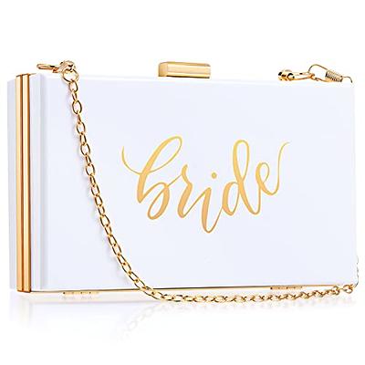 clutch purse for women wedding handmade evening sidebags party bridal clutch  (Western, WHITE) : Amazon.in: Fashion