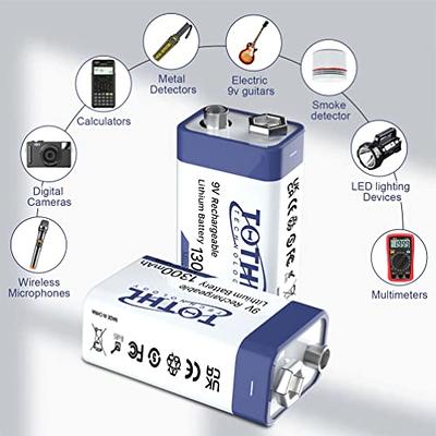 9v Rechargeable Lithium Battery, Metal Detectors