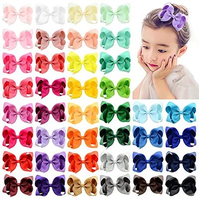 Big Hair Bows for Girls with Alligator Clips Tulle Cute Handmade