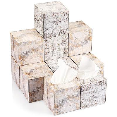 Bokon 12 Pack Facial Tissues Cube Boxes Square Tissues Boxes 2 Ply Soft  Tissue Paper Industrial Style Tissues Box Cube 80 Sheets Per Box for  Bathroom