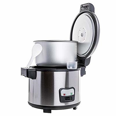 Commercial Stainless Steel Rice Cooker - Professional 64 Cup Cooked (32 Cup  Uncooked) Rice Maker Cooker With Non Stick Pot & Hinged Lid - Includes a  Rice Measuring Cup & Rice Scoop - Yahoo Shopping