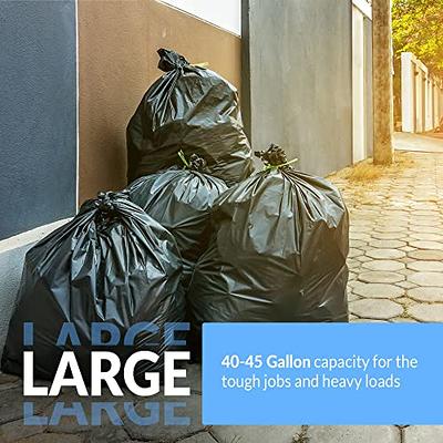 Reli. 13 Gallon Trash Bags (1000 Count Bulk) Clear Garbage Bags, Black