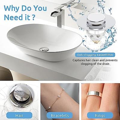 Home Universal Bathtub Stopper With Drain Hair Catcher Pop - Temu