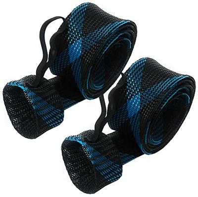 Dndo 7PCS Fishing Rod Sleeve Rod Cover, Braided Mesh Rod Sock for