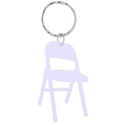 100Pcs White Plastic Transparent Clear Buckle Button Keychain PP Clip  Folding Ornament Keyring Key Chain DIY Accessories