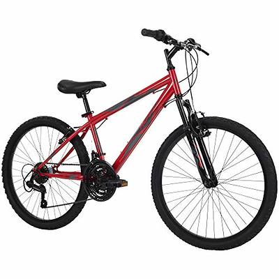 Huffy Stone Mountain Kids 24 Inch Wheel 21 Speed Hardtail Red