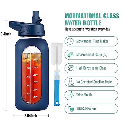 CIVAGO 32 oz Insulated Water Bottle With Straw, Stainless Steel