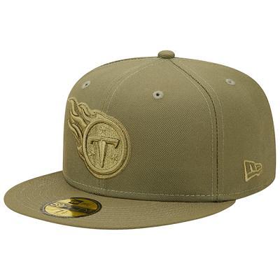 Tennessee Titans New Era 2022 Sideline 59FIFTY Fitted Hat - Cream/Navy