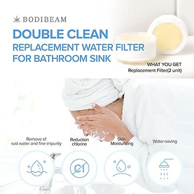 STETMN Bathroom Sink Faucet Filter, 360° Rotating FaucFilters Purifier  Kitchen Tap Filtration Removes Chlorine Fluoride Heavy Metals Hard Water  for