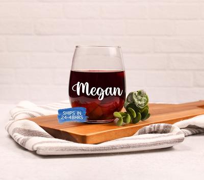 Personalized Stemless White Wine Glasses, Set of 4 - Yahoo Shopping