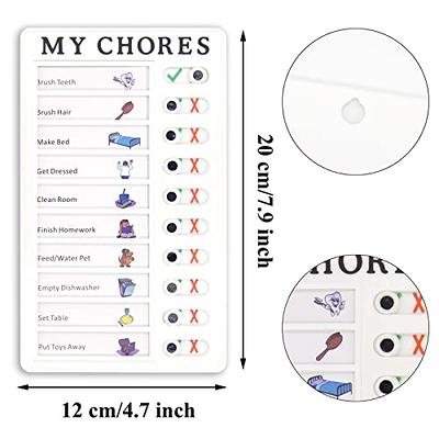 2 Pieces Chore Chart for Multiple Kids,Daily Schedule for Kids，Memo  Checklist Board Detachable Reusable Plastic Planner Board for Home Travel  Reminder Tool (to do List) 4.8x7.9 Inch - Yahoo Shopping