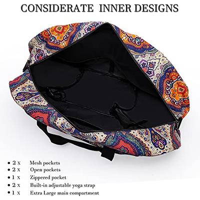 Extra large yoga mat carrier  Zipped pockets 