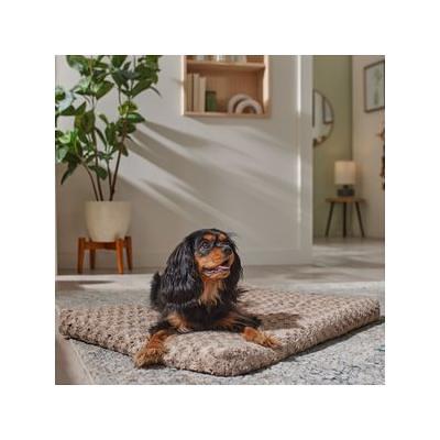 Frisco Quilted Plush Dog Crate Mat, Gray, 24-in