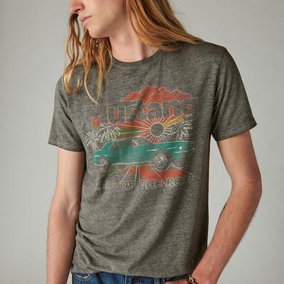 Lucky Brand Woodstock Poster Boyfriend Tee - Women's Clothing Tops