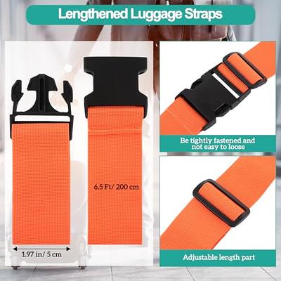 8 Pack Luggage Straps Set, Silicone Luggage Tags for