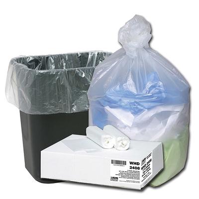 Highmark Tall 0.6 mil Drawstring Kitchen Trash Bags 13 Gallon 27.375 x 24  White Box Of 200 - Office Depot