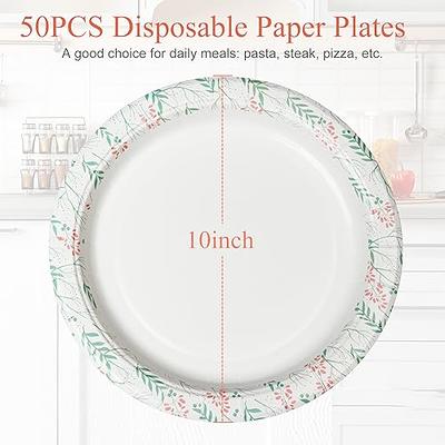 FOCUSLINE 360 Pack Paper Plates 8.375 Inch, Disposable Paper Plates Bulk  360 Count, Soak-Proof & Cut-Proof Bulk Paper Plates for Parties, Picnic and  Family Gatherings. - Yahoo Shopping