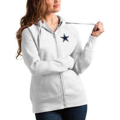 Dallas Cowboys Antigua Logo Legacy Full-Zip Hoodie - Black