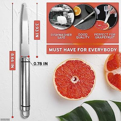 Grapefruit Knife Curved Serrated Blade Knife - Fruit Slicer Cutter small  Serrated Knife Kitchen Curved Grapefruit Knife Orange Slicer Cutter - Fruit  Cutter Home Kitchen Gadget Stainless Steel Knife - Yahoo Shopping