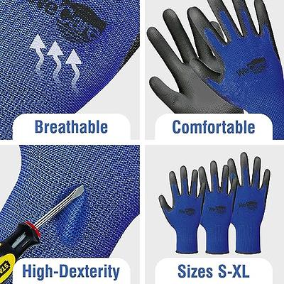 toolant Work Gloves for Men-12 Pairs, Nitrile Coated Work Gloves with Grip,  Touch Screen Gloves for Warehouse, Mechanic, Construction, Gardening,  Woodworking, Oil Resistant Gloves(Red & Black, Small) - Yahoo Shopping