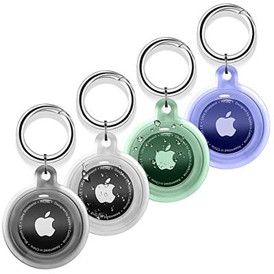 Airtag Holder, 4 Pack air tag Keychain for Apple Air tag, Silicone