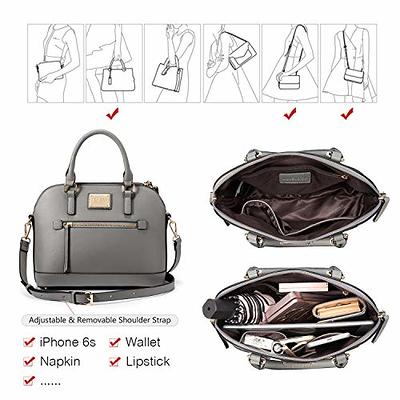 Small Crossbody Bags for Women Classic Double Zip Top Handle Dome Satchel Bag Shoulder Purse