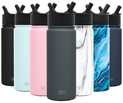 Simple Modern Summit Insulated Stainless Steel Water Bottle with Straw Lid - Midnight Black - 32 fl oz