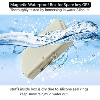 Magnetic Key Holder Under Car, Hidden Key Holder Car Key Hider Box for  Storing Emergency Spare Key USB, Does not Fall Off (Black)