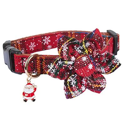 DOGWONG Christmas Cotton Dog Collar with Bow Tie, Red Santa Claus Flower Pet  Dog Collar, Christmas Red Adjustable and Comfortalbe Girl Puppy Collar for  Large Small Medium Dog - Yahoo Shopping