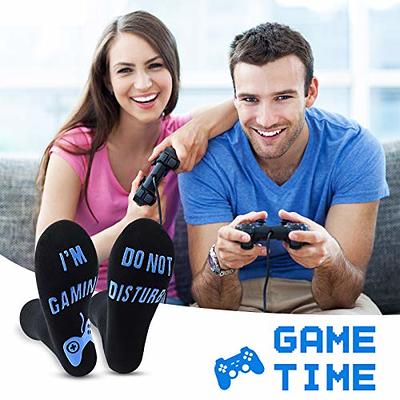 Do Not Disturb I'm Gaming Socks,Funny Novelty Socks Gaming Gift for Teen  Boys Mens Gamer Kids Sons Husbands Boyfriends Women 