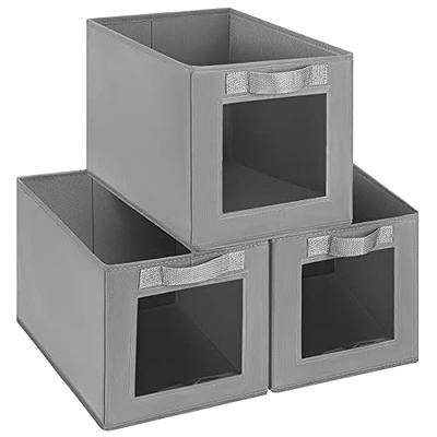 Homsorout Closet Basket, Trapezoid Storage Bins with Handles, 6 Pack Storage  Baksets for Organizing, Foldable Storage Bins for Shelves, Linen Closet  Organizers and Storage Baskets for Home