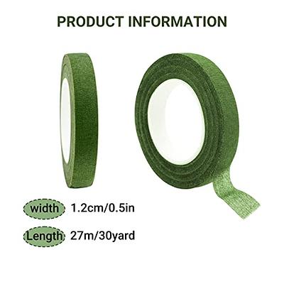 4 Rolls Floral Tape for Bouquet Stem Wrap 30 Yards 1/2 Wide Green Florist  Tapes for Wrapping Flower DIY Craft Projects Wedding Flowers Making Flower