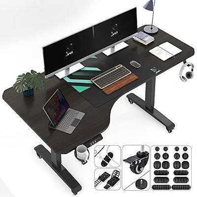 SEDETA L Shaped Computer Desk, Reversible Computer Desk, L Shaped Desk with  Power Outlets & LED Strip, Monitor Shelf, Keyboard Tray, Pegboard and  Storage Shelves for Home Office, Rustic Brown - Yahoo