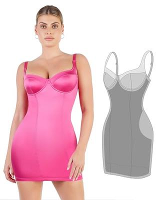 Popilush Bodycon Shaper Dress Built in Shapewear Off Shoulder V