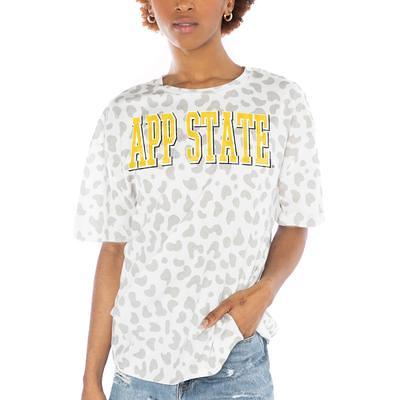 Women's Gameday Couture White Texas Dallas Crushing Victory Subtle Leopard  Print T-Shirt