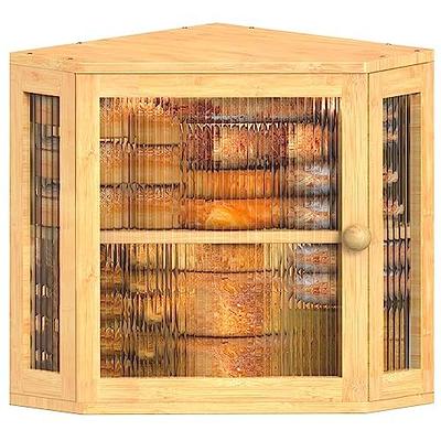 Granrosi 10 Tall Metal Bread Box Storage Container w/Bamboo Wooden Lid,  White, 1 Piece - Fry's Food Stores