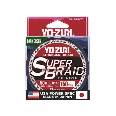 Yo-Zuri Super Braid Fishing Line, Dark Green, 50lb, 150yd - Yahoo Shopping