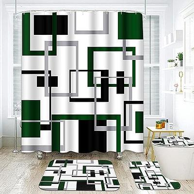 MitoVilla 4 Pcs Emerald Green Bathroom Sets with