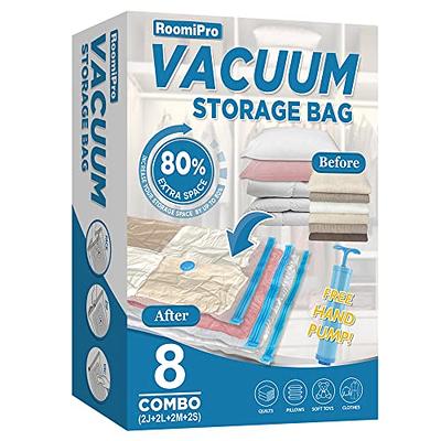 8 X LARGE SPACE SAVING STORAGE VACUUM BAGS CLOTHES BEDDING