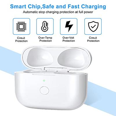 Wireless Charging Case Replacement Compatible for Airpod 1st & 2nd  Generation Charging Case Bluetooth Pairing Sync Button Support Wired &  Wireless